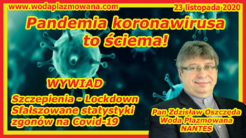 Pandemia koronawirusa to ściema! Wywiad z Panem Zdzisławem Oszczędą Woda Pla