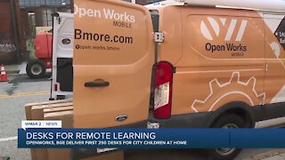 Desks delivered for remote learning