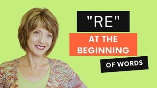 How to pronounce RE at the beginning of words