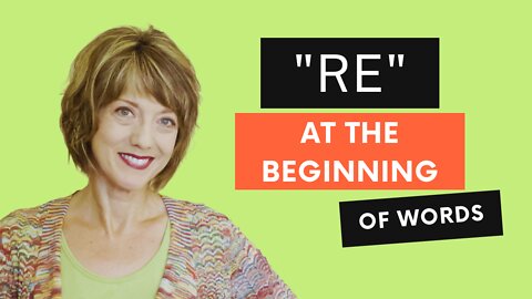How to pronounce RE at the beginning of words