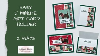 Easy Christmas Gift Card Holders You Can Make in 5 Minutes!