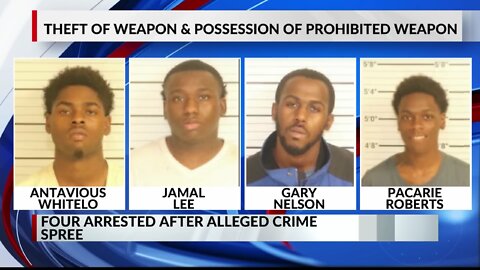 MEMPHIS | Four arrested after alleged crime spree ends