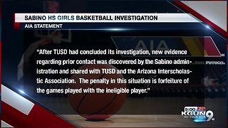 Sabino high school girls basketball to forfeit games because of ineligible player