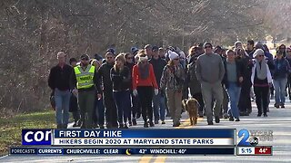 Marylanders participate in "First Day Hike" to start the new year