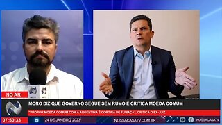 Moro diz que governo segue sem rumo e critica moeda comum