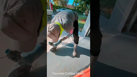 Trimming Concrete Edge