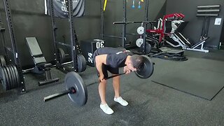 Supinated Barbell Pendlay Row