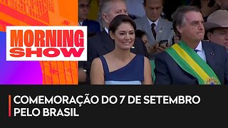 Conrado, Noblat, Martínez e Figueiredo acompanham desfile de 7 de setembro