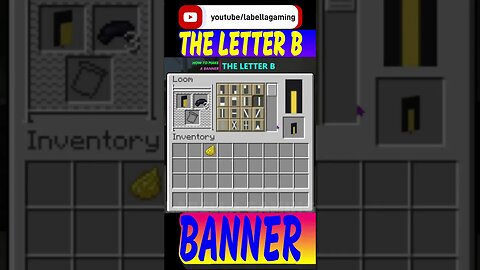 How To Make The Letter B Banner | Minecraft