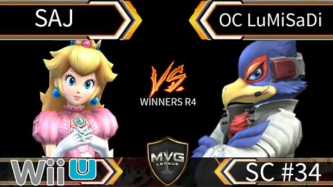 Saj (Peach) vs OC LuMiSaDi (Falco) SSB4 Winners R4 - Smash Wii U