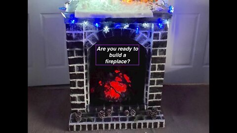 Building a Cardboard Fireplace