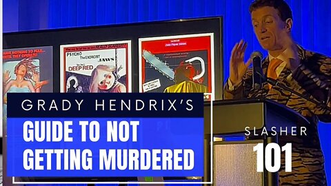Grady Hendrix, Horror author - How to not get murdered and (DUMB BOOKS)