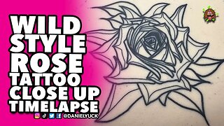 Wildstyle Rose Close Up Tattoo RealTime