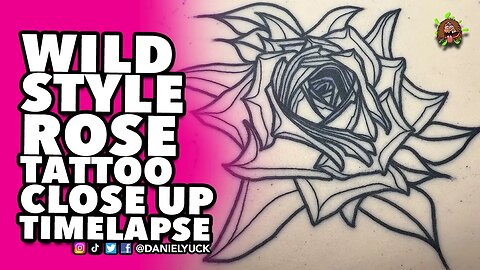 Wildstyle Rose Close Up Tattoo RealTime