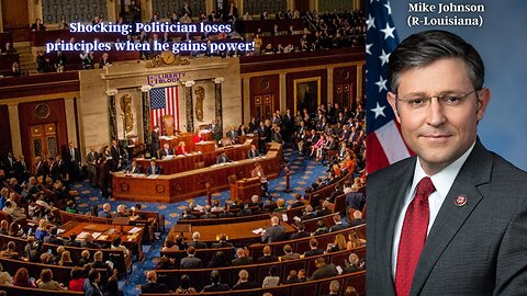 Shocking: Politician loses principles when he gains power!