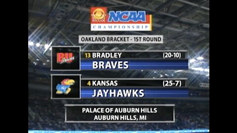 2006 NCAA 1st Round - Bradley Braves vs (12) Kansas Jayhawks