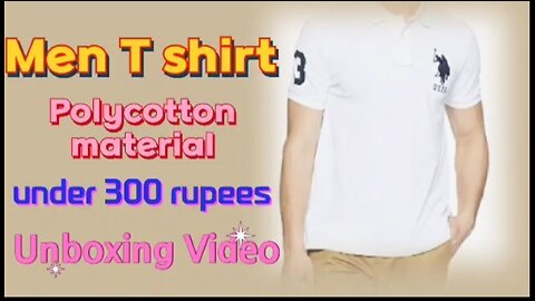 Unboxing Video Of Men T Shirt | Shopping | Polycotton Men T Shirt