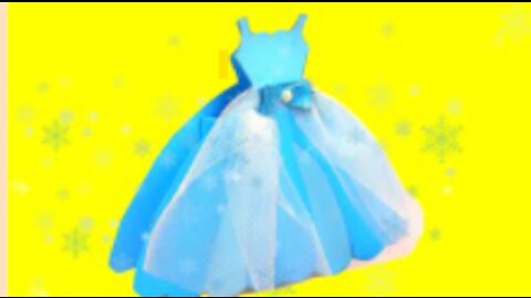 Queen Elsa Frozen Party Dress Favor Box || Crafts for kids