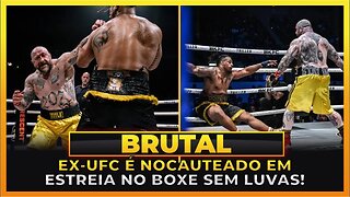 EX-UFC É NOCAUTEADO EM ESTREIA NO BOXE SEM LUVAS!
