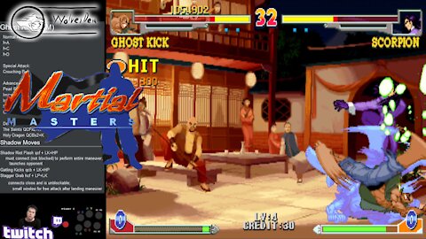 (MAME) Martial Masters - 06 - Ghost Kick - Lv Hardest - Short vers