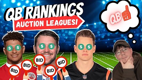 2023 NFL Fantasy Football(Auction) Stream #1 | QBs | 2023 Draft talk