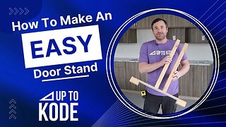 How to Make a DIY Easy Door Stand