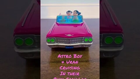 Astro Boy & Uran Cruising in their Pink Cadillac! #shorts