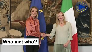 🇪🇺 Roberta Metsola Meets Giorgia Meloni in Rome: Official Visit & Roundtable 🇪🇺