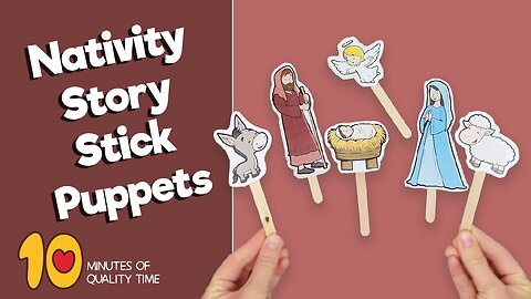 Printable Nativity Stick Puppets