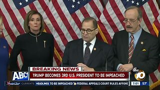 President Trump becomes third president to be impeached