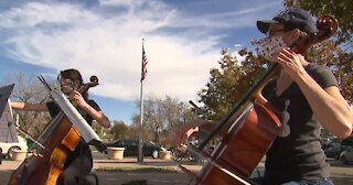 One group brings calming music to the polls