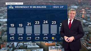 Wednesday morning is sunny but the chilly temps stick around