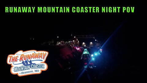 Runaway Mountain Coaster Night POV