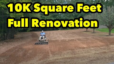 10,000 Square Feet Lawn Renovation How Long Does It Take GCI Turf Type Tall Fescue