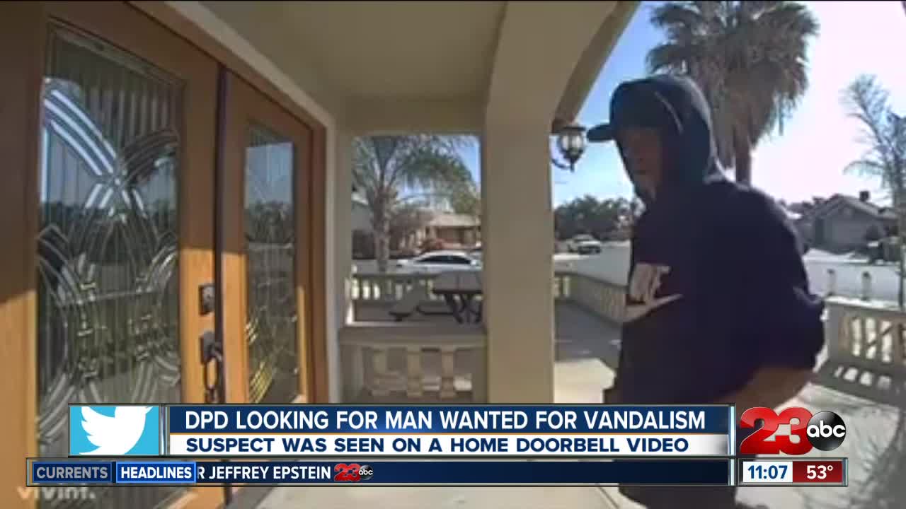Delano Police Department Looking for Man Waned for Vandalism