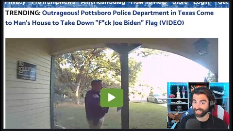 FJB Flag Taken Down By Police, First Amendment Rights Under ATTACK!