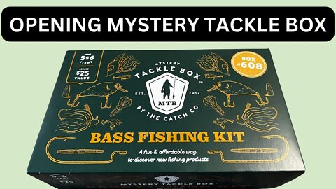 Opening Mystery Tackle Box 608 Bass Fishing Kit