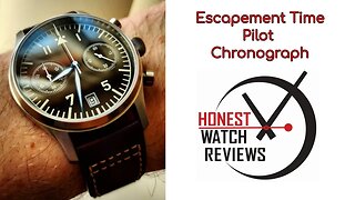 Escapement Time Chronograph Pilot Flieger Honest Watch Review #HWR