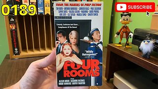 [0189] FOUR ROOMS (1995) VHS INSPECT [#fourrooms #fourroomsVHS]