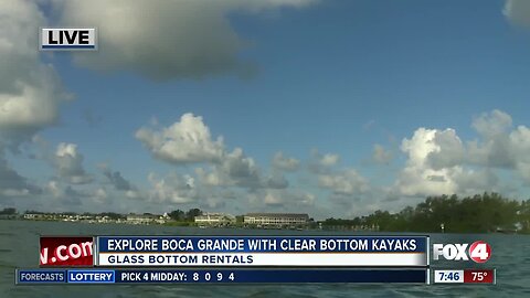 Glass Bottom Rental offers clear bottom kayaks to rent