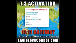 Happy 11/11 Gateway Portal! Massive 73 Activation ~ Blackout on Schumann Charts ~ M Class Flares