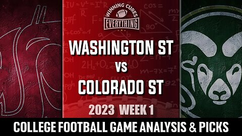 Washington State vs Colorado State Picks & Prediction Against the Spread 2023 College Football