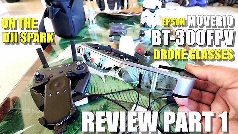 EPSON MOVERIO BT300 FPV Drone Edition 🤓- Review Part 1 - [Unbox, Inspection, Setup, DJI Spark Test]