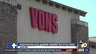 Growing outrage over Santee shopper in KKK-style hood