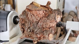 Wood Turning an Evil Log