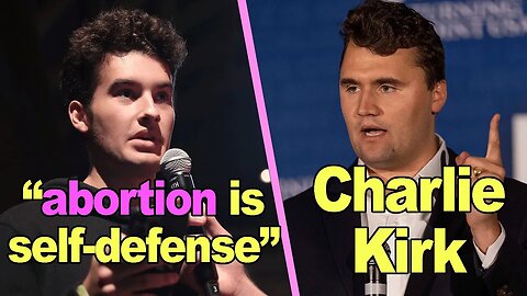 Charlie Kirk DEBATES Pro-Choice College Student *full clip*