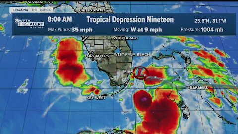 Tropical Depression 19 update 9/12/20