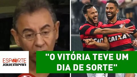 "O Vitória teve um dia de sorte", polemiza Flavio Prado