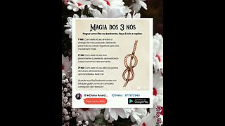 MAGIA DOS TRES NOS #umbanda #magia #wicca #simpatias #fé #feitiçaria