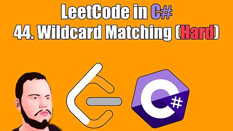 LeetCode in C# | 44. Wildcard Matching